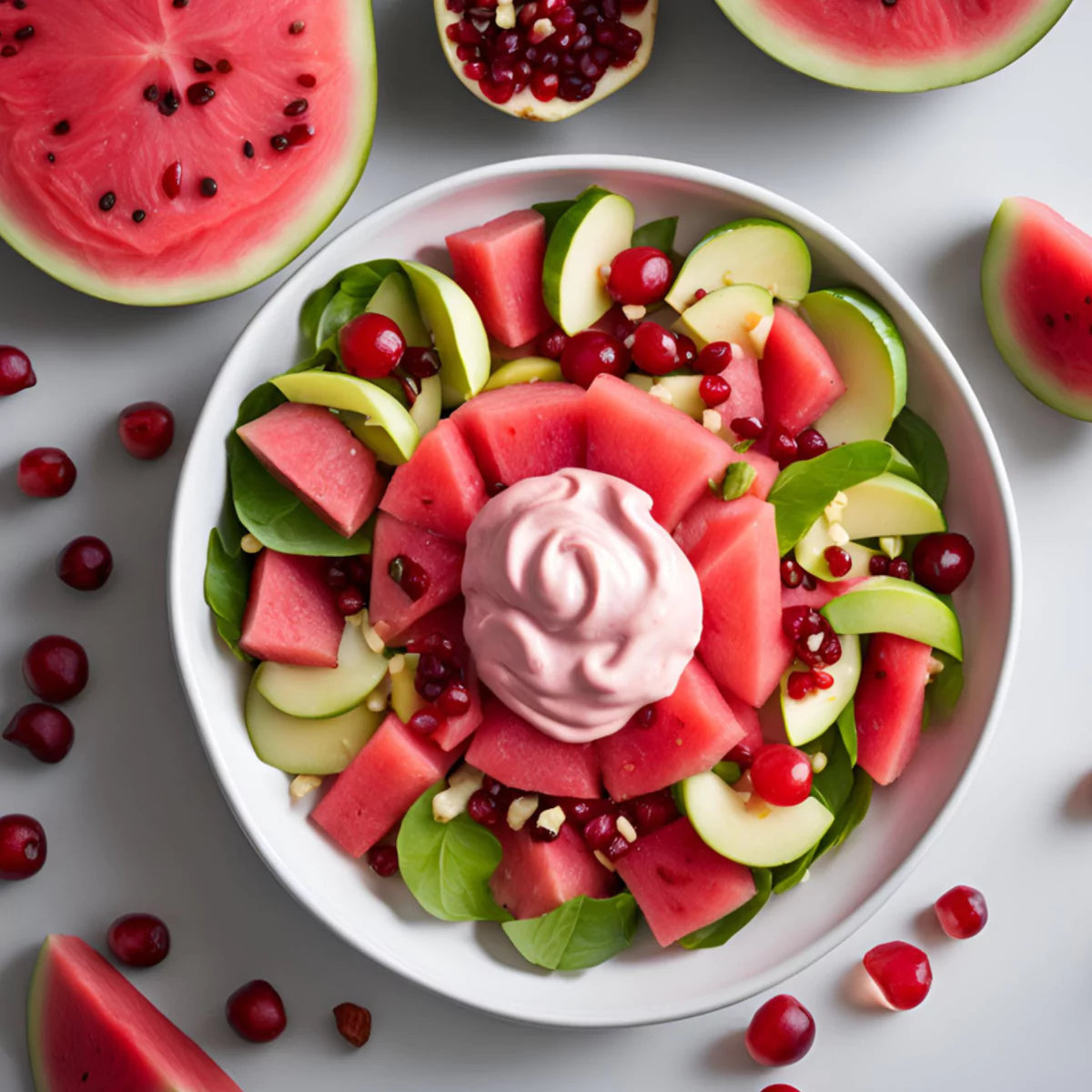 Mixed Berry Cream Salad