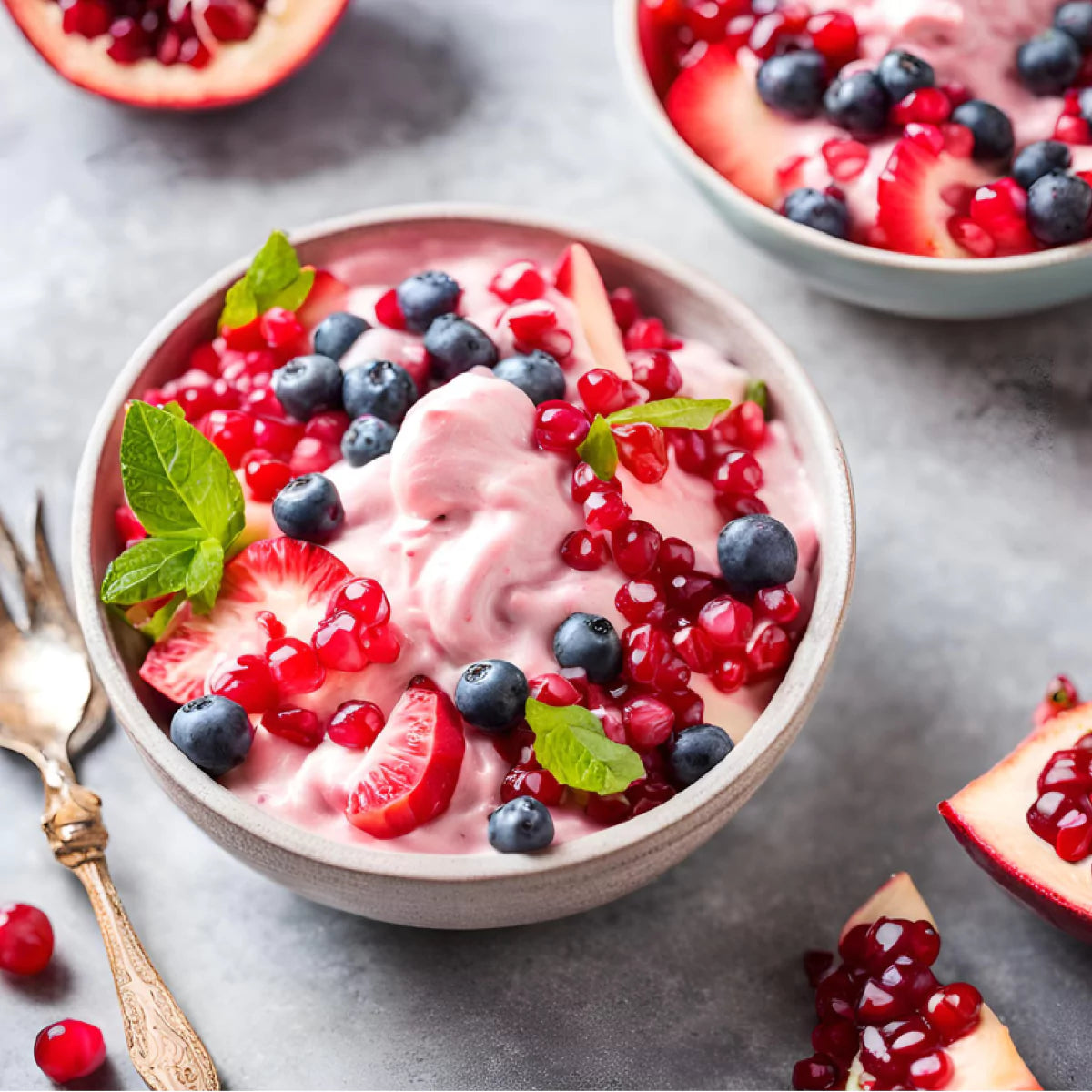 Pomegranate Cream Salad