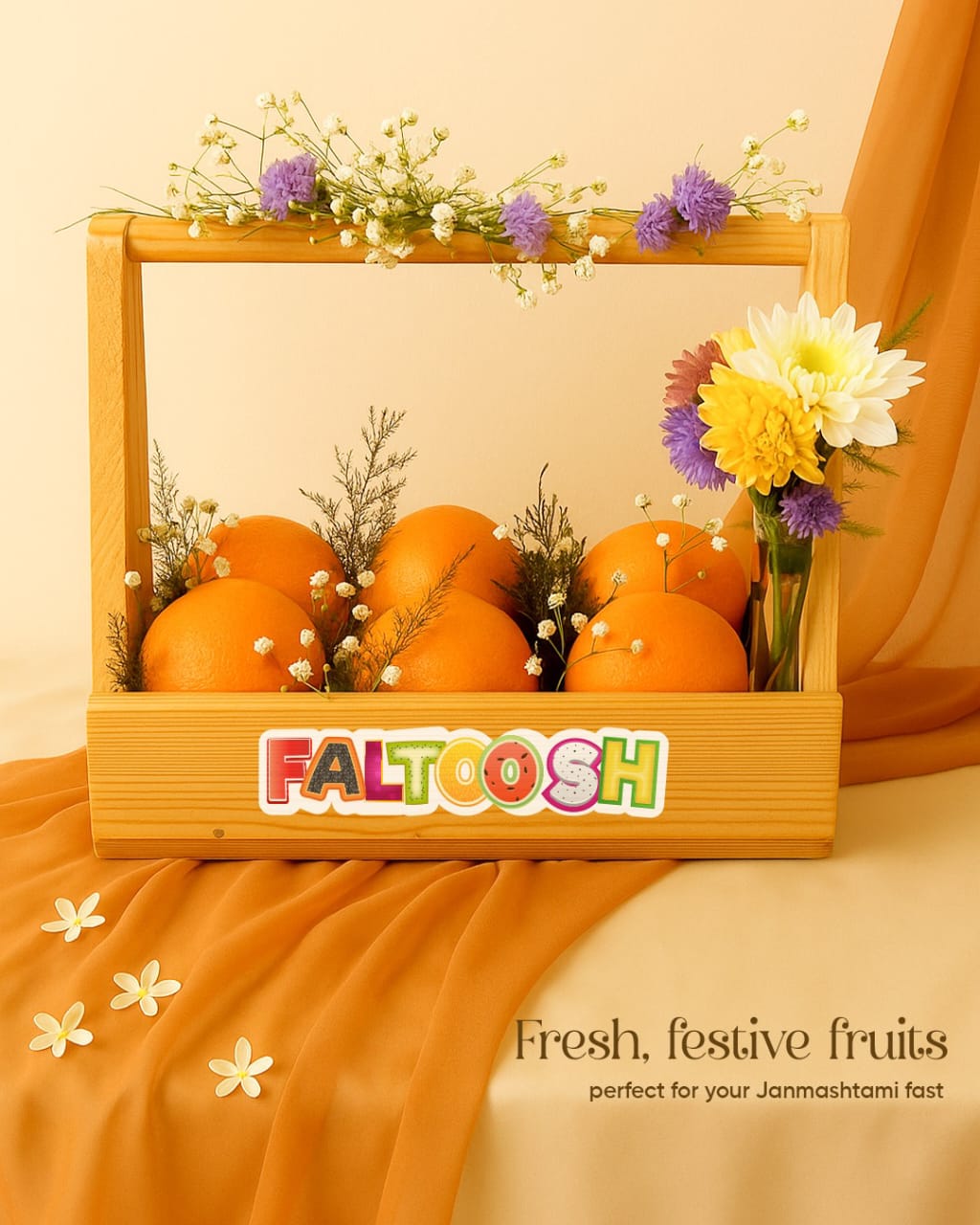 Faltoosh branded fruit crate